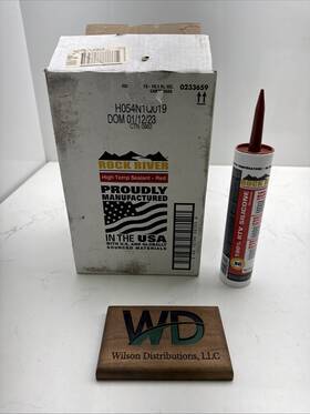 0233659 Rock River 12 Fastenal 100% Rtv Silicone High Temp Red Sealant 300ml 6/21 600 F