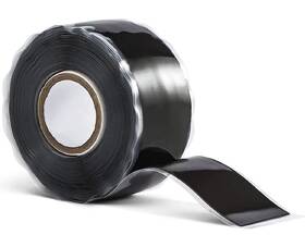 Romeda 727380271591 1 Inch X 10 Ft Black Self-fusing Silicone 0.5mm Thickness