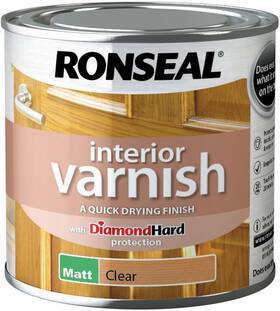 Rslivmcl250 Ronseal Interior Varnish Matt 250ml Clear Rslivmcl250 Ronseal Interior Varnish Matt 250ml Clear