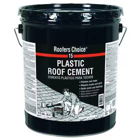 Roofers Choice 445053573591 15 Gallon Black Roof Cement - Durable Plastic For All Weather Protection