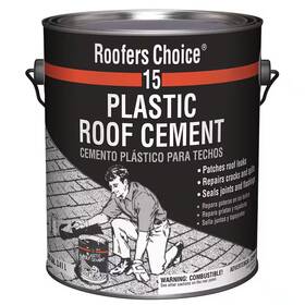 Roofers Choice 744110172799 15 Plastic Black Roof Cement 0.90 Gal
