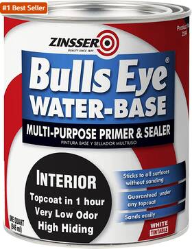 02244 Rust-oleum Zinsser Bulls Eye Water-base Primer And Sealer Quart White