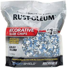11644419 Rust-oleum 301359 Epoxy Shield Decorative Color Chips Blue Gray Blend 1 Lb