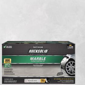 306321 Rust-oleum Rocksolid Marble Mountain White Floor Coating Kit 80 Oz. - Total Qty