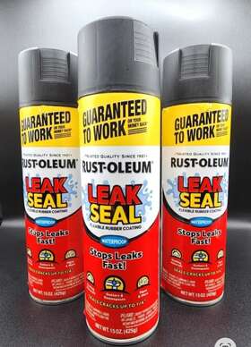 351903 Rust-oleum Leak Seal Flexible Rubber Coating Waterproof Stops Leaks Fast 3 Pack