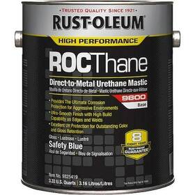 9825419 Rust-oleum Rustoleum Urethane Mastic Paint 1gal Safety Blue High Gloss Metal Concrete