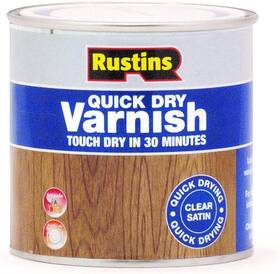 Avsc-250 Rustins Quick Dry Varnish Satin Clear 250 Ml 250ml