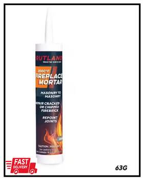 Rutland 313105693658 10.3 Fl. Oz. Fireplace Mortar Cartridge In Gray