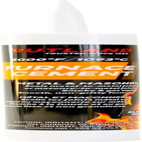 Rutland Products 313040432459 Black 10.3 Fl Oz Cartridge Furnace Cement 10