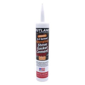 Rutland Products 313049885881 Fiberglass Stove Gasket Cement 10.3 Oz. Cartridge