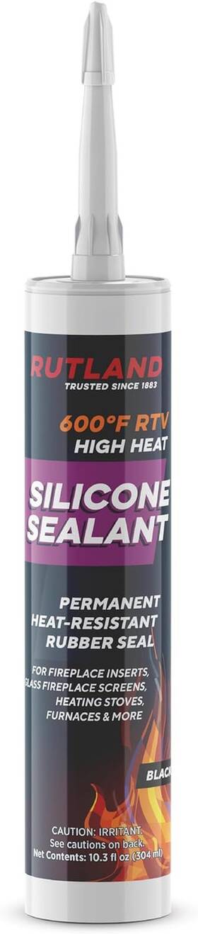 Rutland Products 313087316330 600 F Rtv High Heat Silicone Temperature Sealant Black 10.3 Oz C