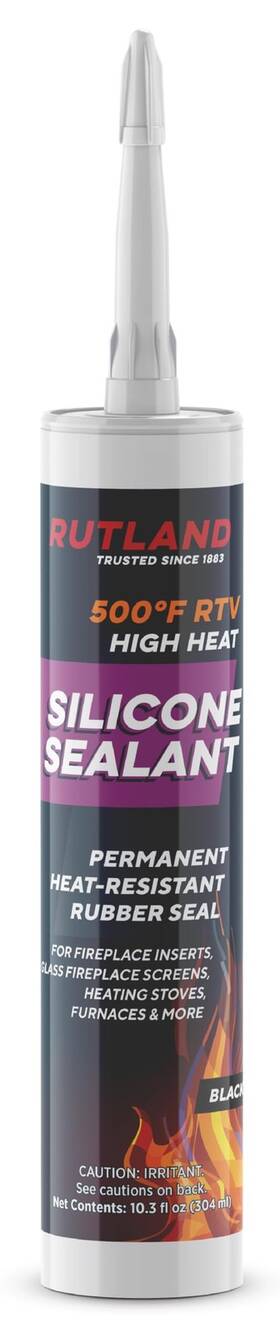 Rutland Products 360846299199 500 F Rtv High Heat Silicone Temperature Sealant Black 10.3 O
