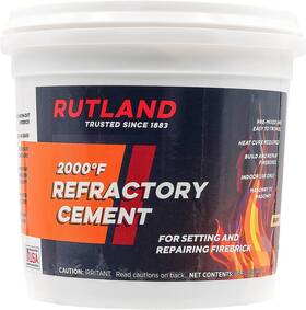 Rutland Products 705353635250 64 Fl Oz 610 Refractory Cement Buff