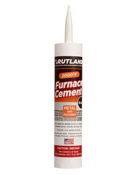 Rutland Products 786514033320 Black 10.3 Fl Oz Cartridge Furnace Cement 10