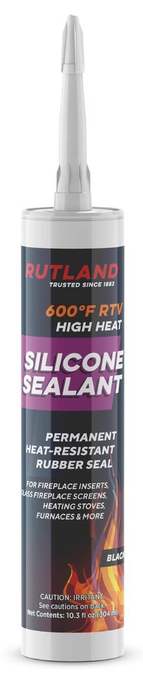 Rutland Products 885439999329 600 F Rtv High Heat Silicone Temperature Sealant Black 10.3 O