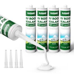 Rvguard 705353635267 New Rv Roof Sealant 4 Pack Fast Self-leveling Lap 10.3oz Waterp
