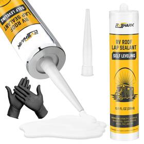 Rs4123 Rvshark Selfleveling Rv Roof Lap Sealant White Waterproof Flexible Caulk