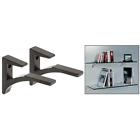 Sc5bl S5cb Crl Black Aluminum Shelf Bracket For To Glass Holds Up