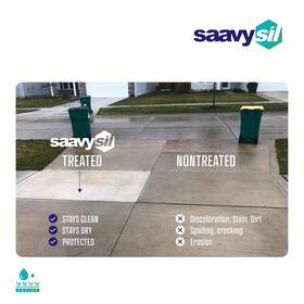 Saavysil 696571161693 Concrete Penetrating Sealer Silane Siloxane High Coverage Makes 2 Gallon And