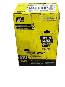 Sashco 031525140605 Through The Roof Sealant 10.5 Oz Cartridge Clear 12 Pack