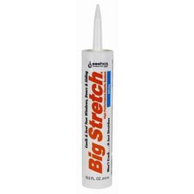 10016 Sashco 313099598502 10.5oz Big Stretch Caulk 10.5-ounce Cartridge White