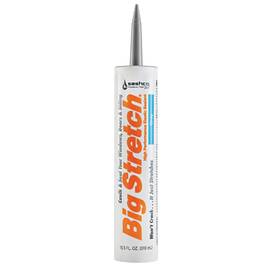 Sashco 744759972439 Big Stretch Acrylic Latex High Performance Caulking Sealant 10.5 Oz Cart