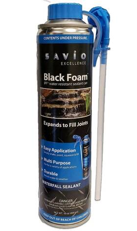Sbwf16 Savio Black Foam 16oz With Straw Applicator