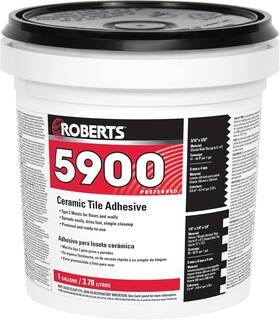5900-1 Savvy-shopper-store-4 Roberts Ceramic Tile Adhesive Flooring Installation Glue Ready To Use 1 Gallon