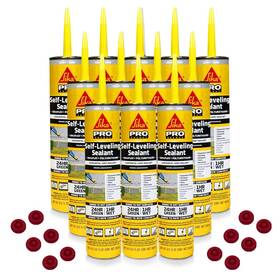 Schayco 445017088000 12 Pack Caulk Saver Caps With Self-leveling Sealant - Gray 10.1 Oz