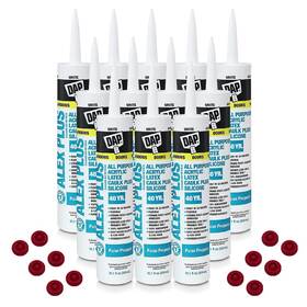 18152 Schayco 860011834441 12 Pack Caulk Saver Caps With Case Of Dap Alex Plus Acrylic Latex Ca