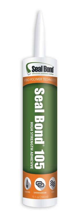 30.003.10-fba Seal Bond 105 Black - Marine/industrial Adhesive Sealant 10.3 Oz Cartridge