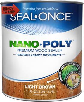 Seal-once 313106862886 Nano Poly Penetrating Wood Sealer With Polyurethane - Premium Waterpro