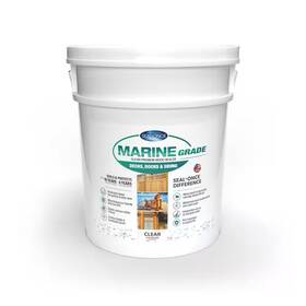 Seal-once 744110043655 Marine Grade 5 Gal. Clear Premium Water-based Waterproofing Exterior Wood Sealer