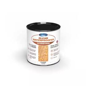 Seal-once 744110370737 1 Quart Clear Water-based Waterproofing Exterior Wood Sealer