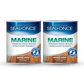 Seal-once 810163500800 Marine Ready Mix - 2 Gallon Penetrating Wood Sealer Waterproofer S