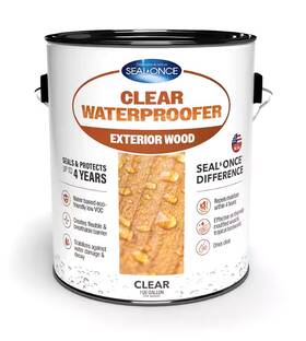 So0002 Seal-once Clear Waterproofer Exterior Wood Sealer - 1 Gallon