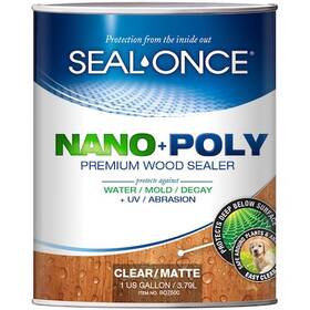 So7526 Seal-once 1 Gal Nano Poly Premium Wood Sealer Black Color