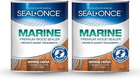 So7624 Seal-once Marine Ready Mix - 2 Gallon Penetrating Wood Sealer Bronze Cedar