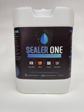 Sealerone 851219000028 Sealer One - 5 Gallon For All Porous Concrete Brick Stone And Masonry