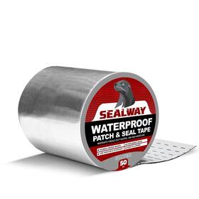 Sealway Ss6/50 Silver Rv Roof Sealant Tape 6 Inch X 50ft Waterproof Repair Seal Extra