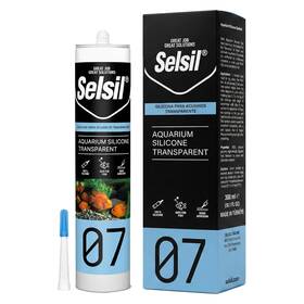 Selsil 445018464445 Clear Aquarium Silicone Sealant 10.14 Oz Fish Safe Waterproof Glass Adhesive