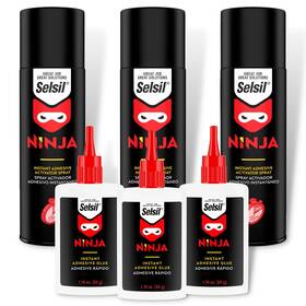 Selsil 696071412143 Ca Glue And Accelerator With Activator 3x1.76 Oz 3x6.76
