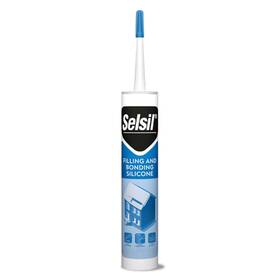Selsil 723592318567 Clear 100% Silicone Sealant - Filling And Bonding Caulk Sili