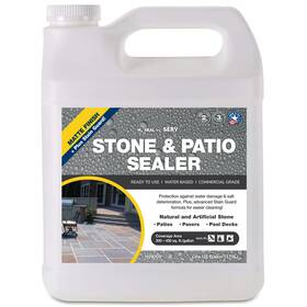 Serveon Sealants 198168038116 Natural Stone Sealer Plus Stain Guard Matte Finish Commercial Grade Outdoor