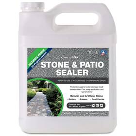 Serveon Sealants 198168155622 Natural Stone Sealer Clear Finish Commercial Grade Outdoor Indoor W