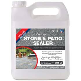 Serveon Sealants 198168880463 Natural Stone Sealer Wet Look Matte Finish Commercial Grade Outdoor Indoor