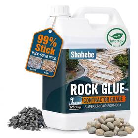 Shabebe 313092485489 Rock Glue For Landscaping 1 Gallon - Contractor Grade Mulch And Gravel Binder With