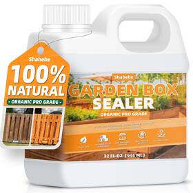 Shabebe 313115055057 Garden Box Sealer 32oz/946ml Non-toxic And Plant-based Waterproofing Wood