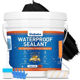 Sbb-sealant-1g Shabebe Waterproof Agent 1 Gallon/black Liquid Rubber Sealant Industrial