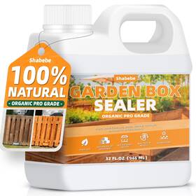 Sbb-ws-1qt Shabebe Garden Box Sealer 32oz/946ml Non-toxic And Plant-based Waterproofing Wood Seal